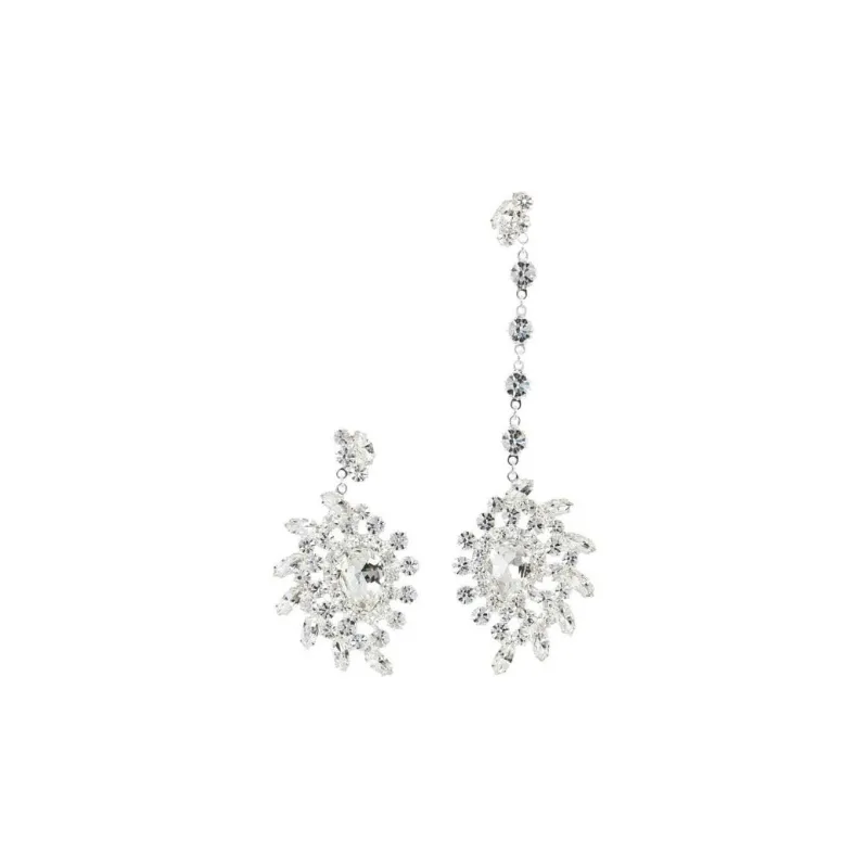 Magda Butrym Embellished Asymmetrical Scatter Drop Earrings-0