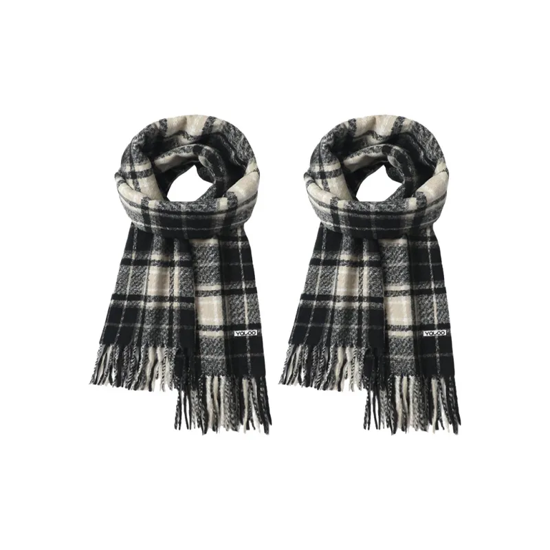 Yalu Polyester Knit Scarves Unisex-7