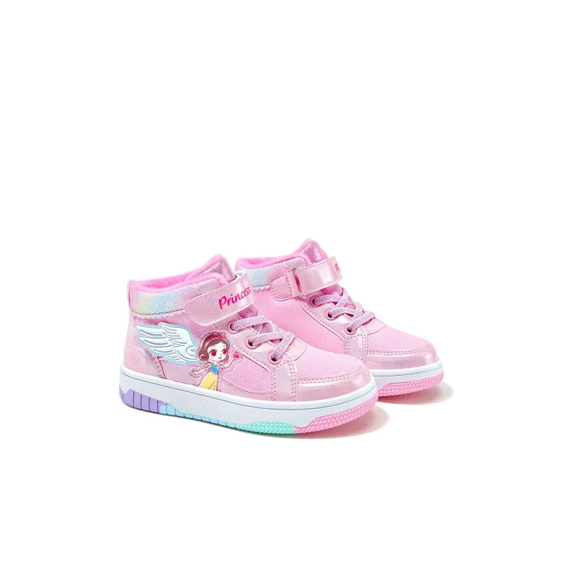 Disney Princess Cushioned Wear Resistant Breathable High Top Kids Lifestyle Shoes Children Aged 3 7 Years Old-2