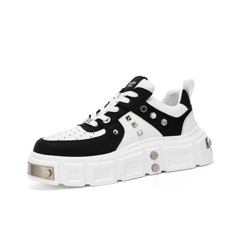 AD Cushioned Wear-Resistant Height Increasing Low-Top Skateboard Shoes Men's-1