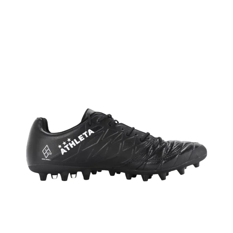 ATHLETA MG Rubber Short Studs Artificial Ground Anti Slip Wear Resistant Soccer Shoes Men's Black-1