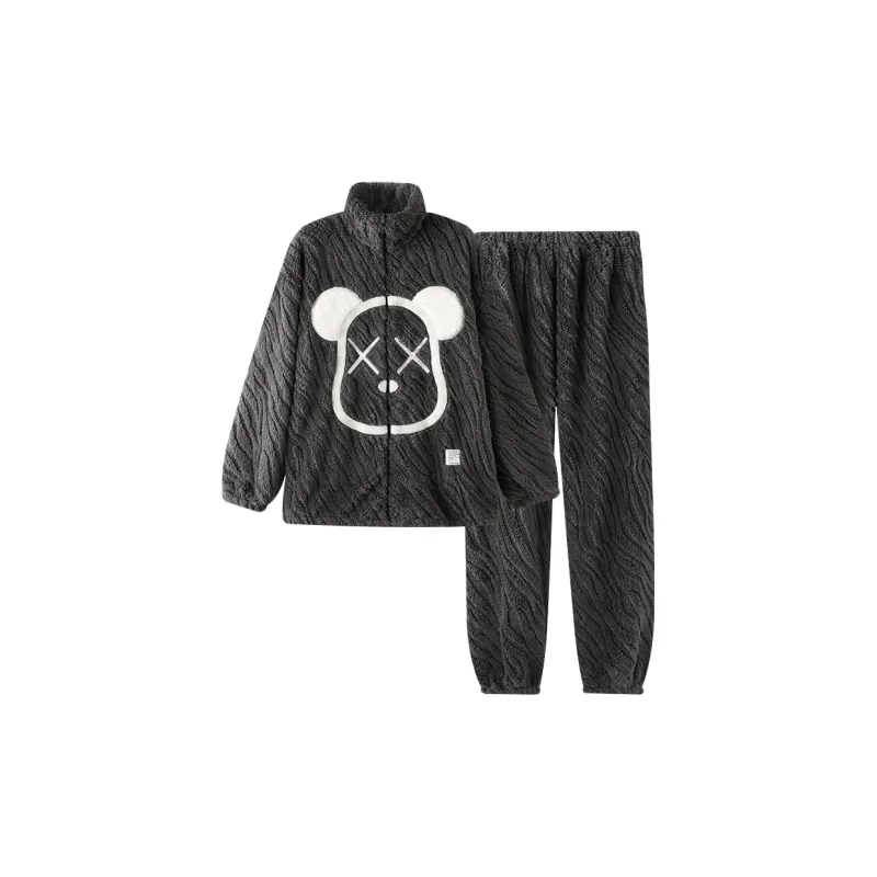 OUSHIBO Pajama Set Men's Dark Gray-0