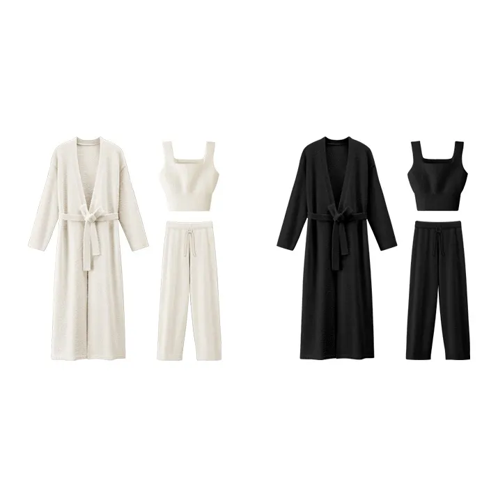 LUCKMEEY Sleep Robe Pajama Set Women's-4