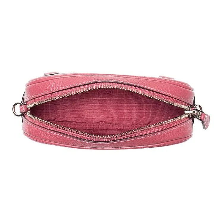 COACH Jes Leather Camera Bags Crossbody Bags Mini Women's Peach Pink-2