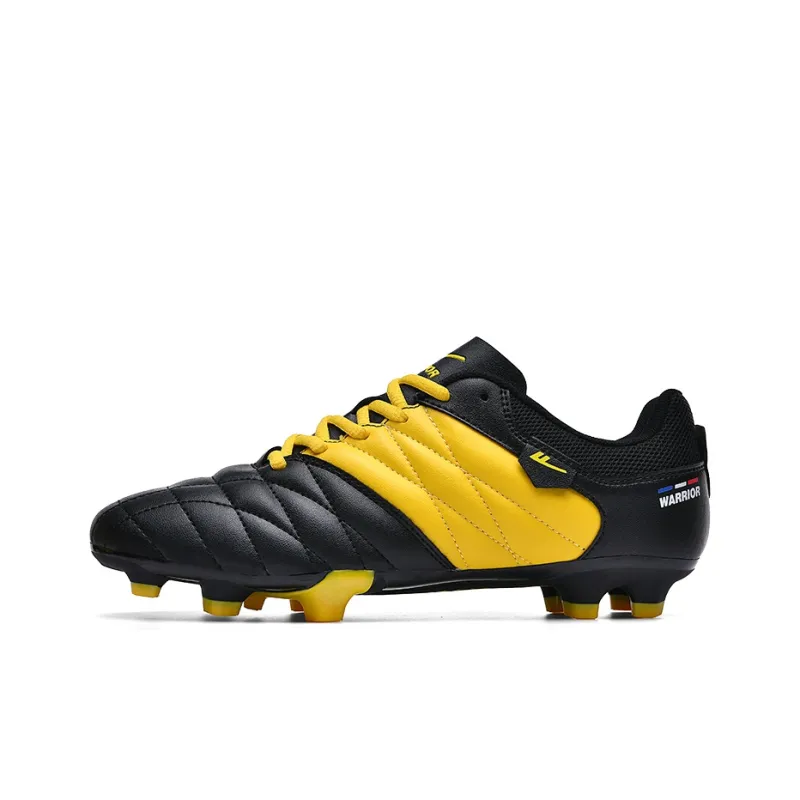 Warrior FG Rubber Long Studs Soft Ground Artificial Ground Natural Ground Cushioned Slip-Resistant Soccer Shoes Unisex-9