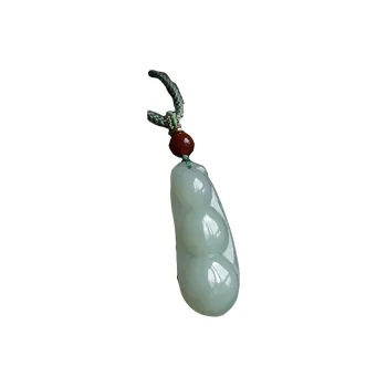 Andaozi Hetian Jade Necklaces Pale Greenish White Jade Unisex
