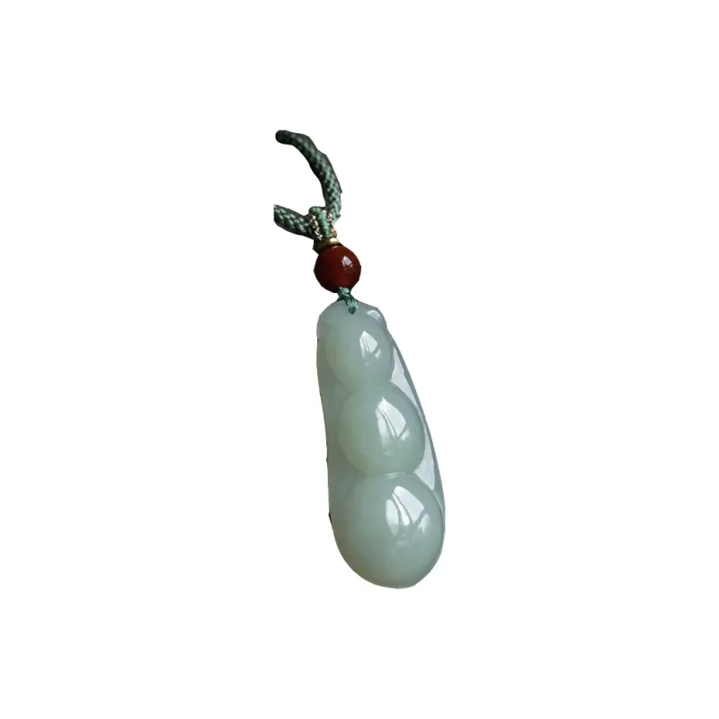 Andaozi Hetian Jade Necklaces Pale Greenish White Jade Unisex-0