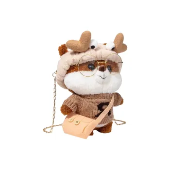 CORE BIRD Plush Crossbody Bag Women's Khaki/Light Blue/Coffee/Dark Blue