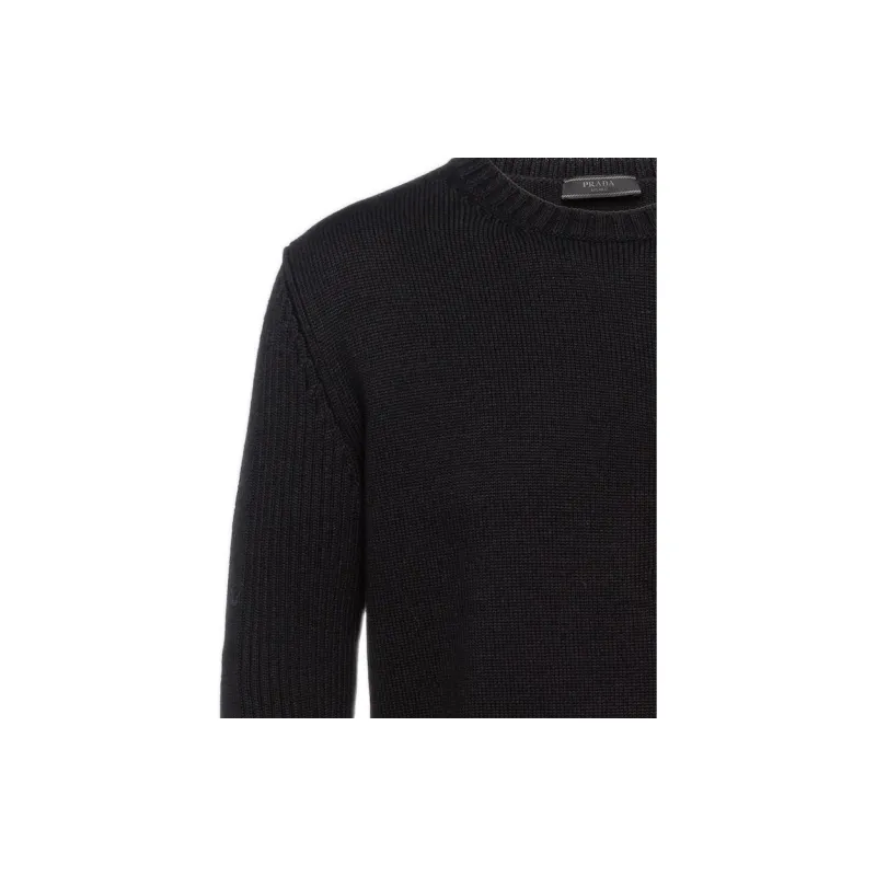 PRADA Logo Pocket Knitted Sweater-3