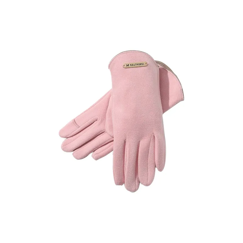15 MINS 92% Polyester 8% Elastane Knit Gloves Women's-8