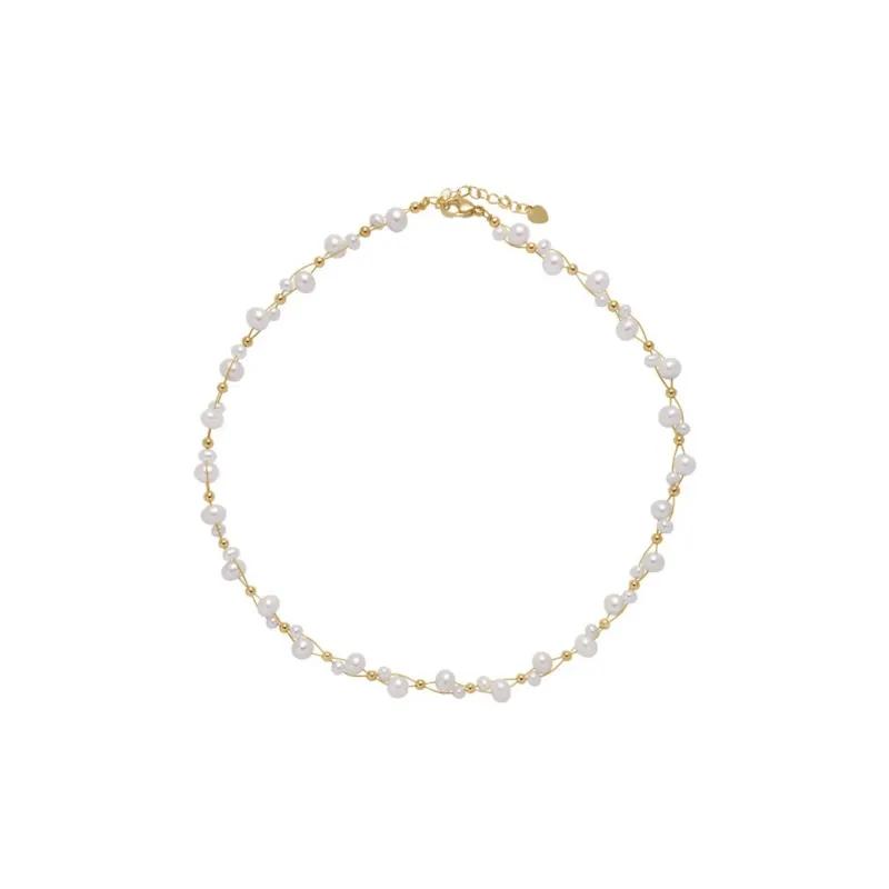 Oriental Jade Freshwater Pearl Necklaces Women's-0