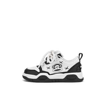 PAUL FRANK Anti Slip Wear Resistant Kids' Skateboarding Shoes Black White Kids'