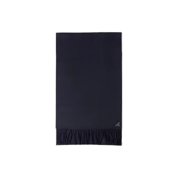 PRADA Logo-plaque Silk-cashmere Scarf