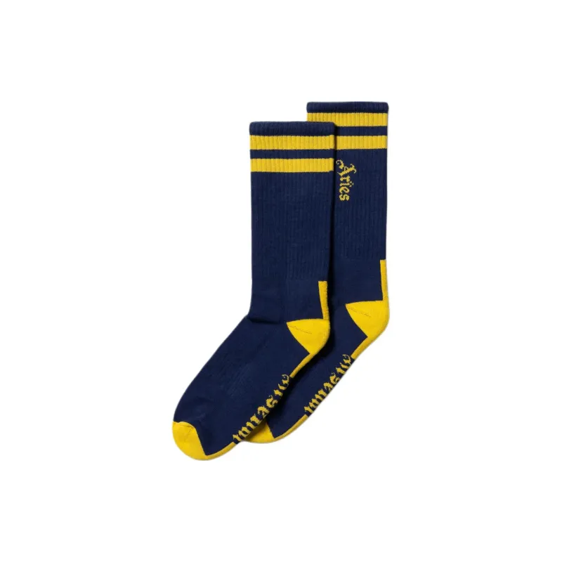 Aries Unisex Mid-Calf Socks-1