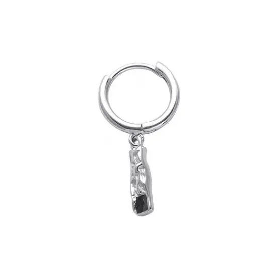 ZWU 925 Sterling Silver Earrings Unisex-0