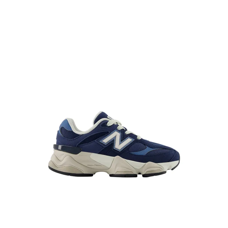 New Balance NB 9060 Slip Resistant Cushioning Low Top Kids' Running Shoes Blue White Children Aged 3 7 Years Old-1