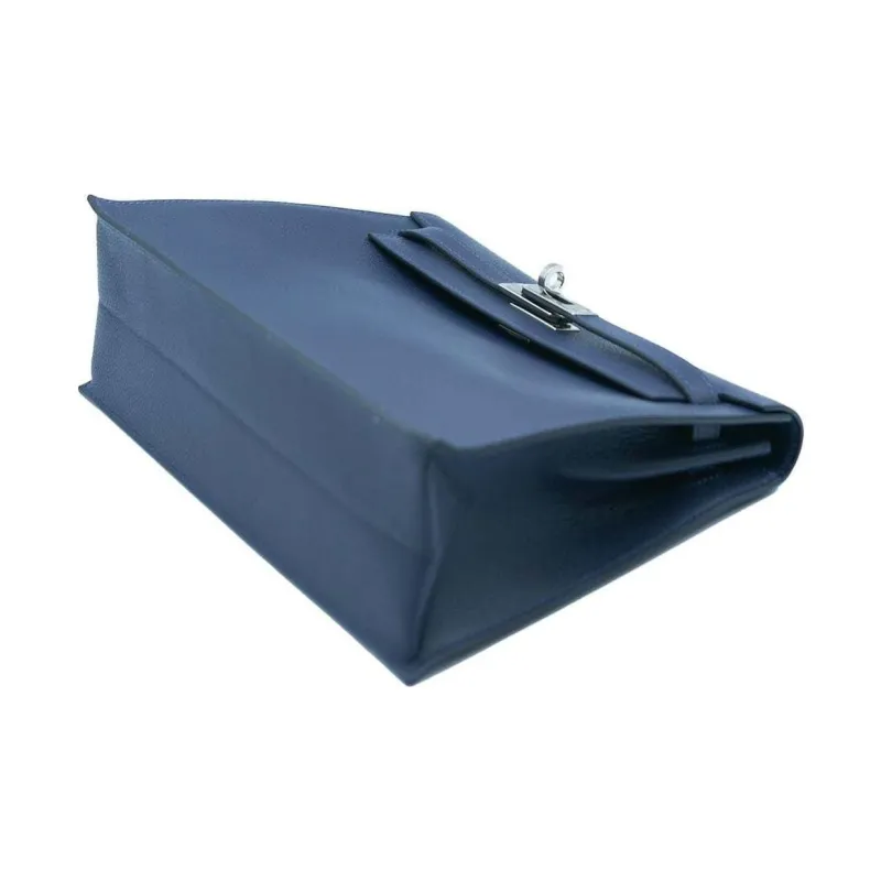 HERMES Kelly Danse Evercolor Calfskin Crossbody Bag Shoulder Bag Women's 2Z Bleu Nuit Midnight Blue-2