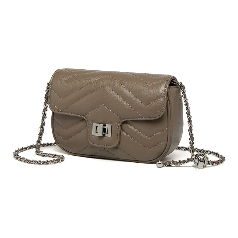 ZOOLER Top Grain Cow Leather Crossbody Bag Shoulder Bag Regular Women's Gray White/Coffee/Classic Black-7