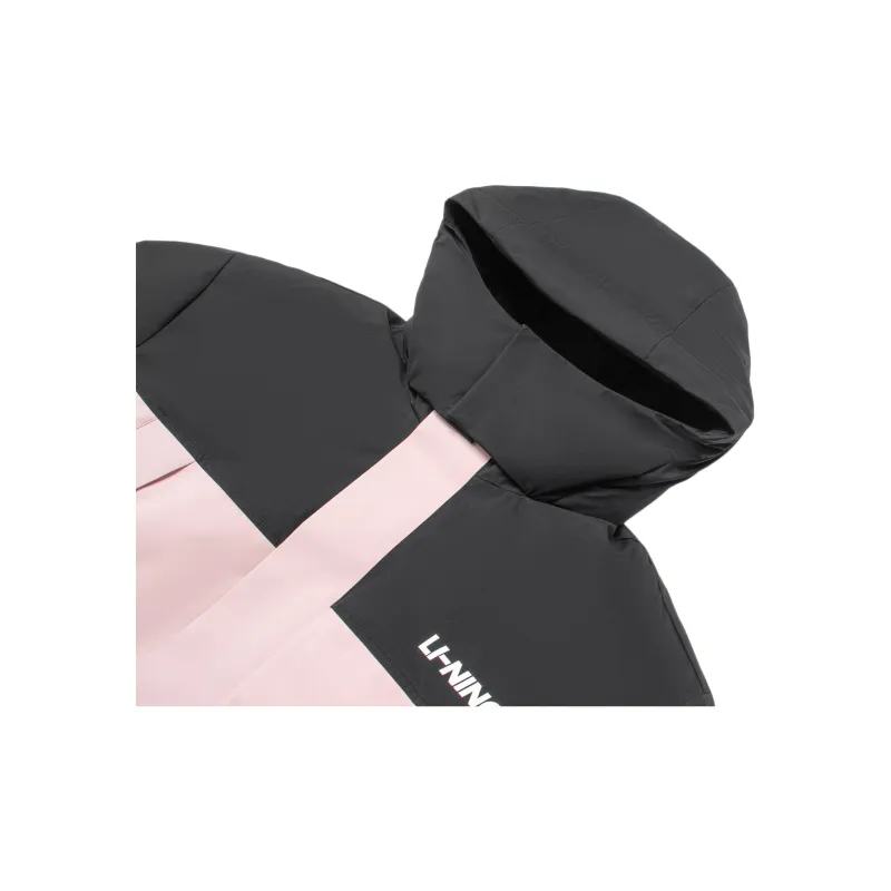 LiNing Fondue Down Series Down Jacket Men's Light Blush/Black-2