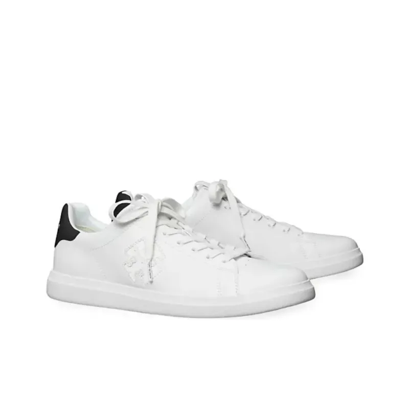 TORY BURCH Double T Howell Leather Sneakers-2