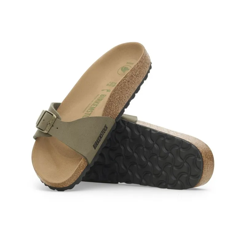 Birkenstock Madrid Series Slip Resistant Slide Slippers Women's Pine Green Regular-4