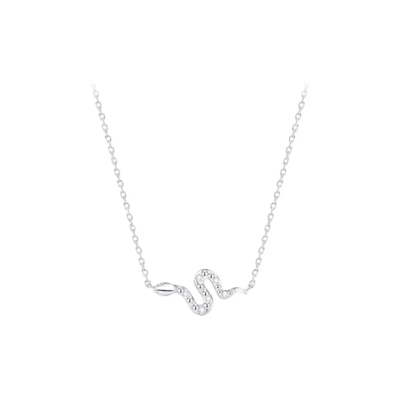 Nine Music S925 Silver Necklaces Women's Rose Gold/White-0