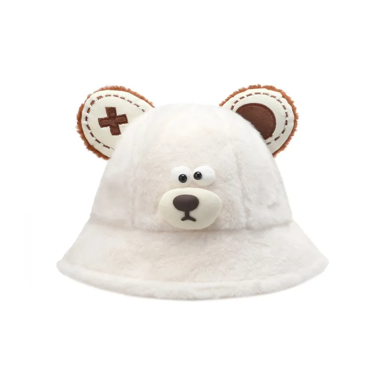 FREE RABBITⅡ Fall And Winter New Arrival Thickened Warm Bucket Hat Versatile Face Framing Bucket Hat Unisex-4