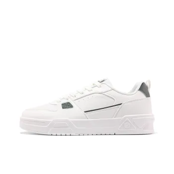 361° Anti Slip Wear Resistant Low Top Skateboard Shoes Men's White Green