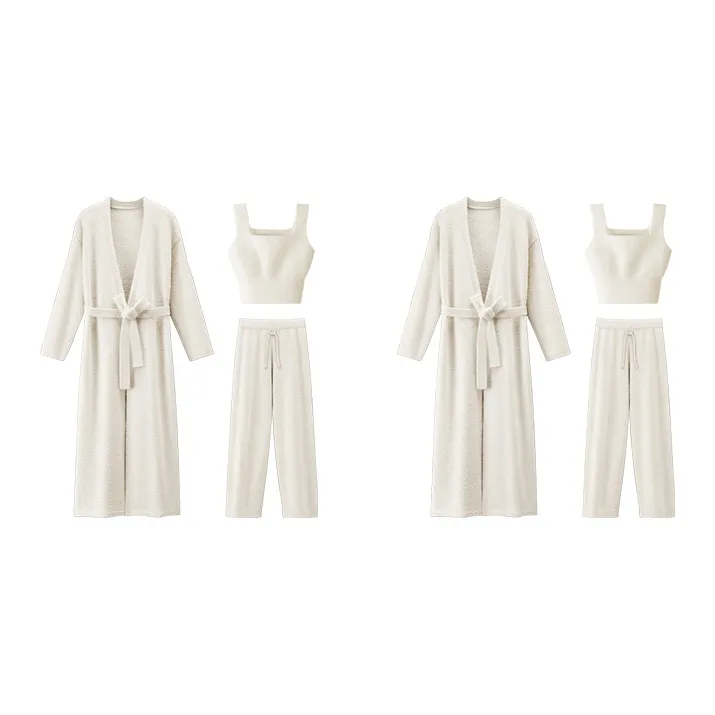 LUCKMEEY Sleep Robe Pajama Set Women's-2