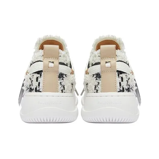SMILEREPUBLIC Plaid Fashion Trend Slip-Resistant Height Increasing Low-Top Canvas Shoes Unisex Black White-3