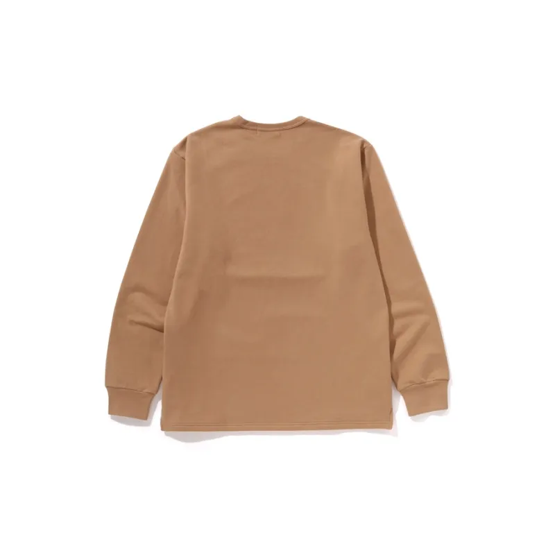 A BATHING APE Head Brushed Cotton Long-Sleeve Tee-1