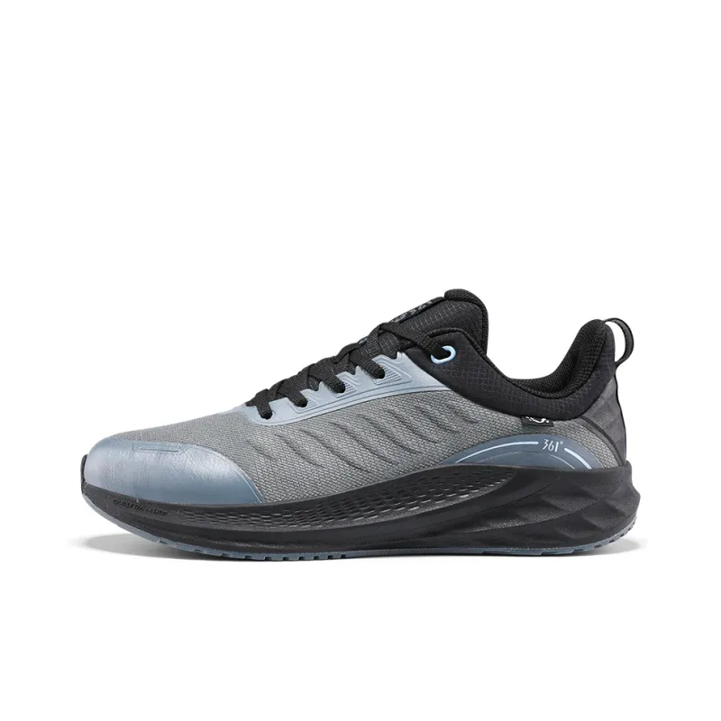361° Rain Block 6.0 Cushioned Slip Resistant Low Top Casual Running Shoes Men's Gray Black-0