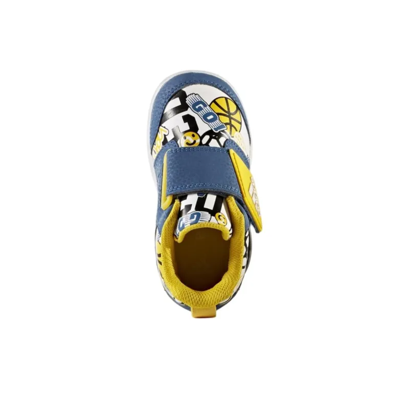 Adidas Fortaplay Ac I Slip-Resistant Breathable Low-Top Kids Lifestyle Shoes Yellow Blue Kids'-2