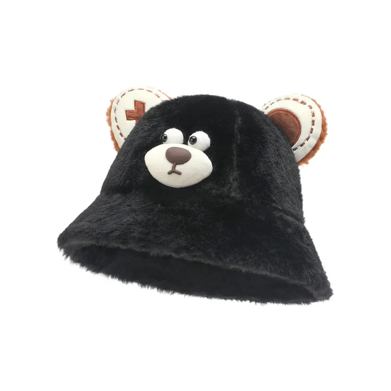 FREE RABBITⅡ Fall And Winter New Arrival Thickened Warm Bucket Hat Versatile Face Framing Bucket Hat Unisex-7