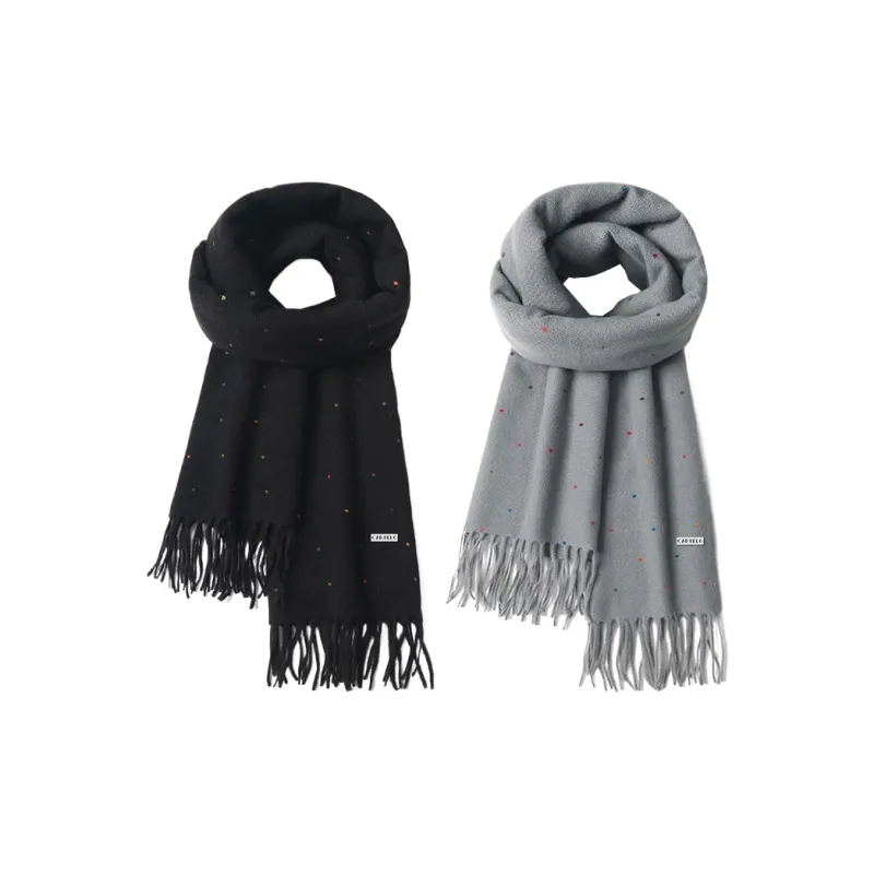 CARTELO Polyester Knit Scarves Unisex-7