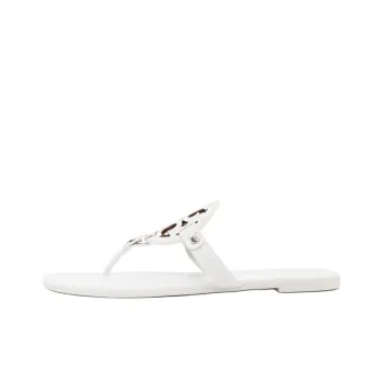 TORY BURCH Miller Rubber Sole Flip Flops Women's White