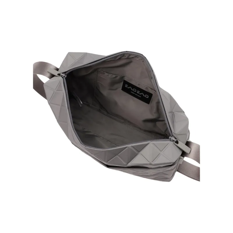 ISSEY MIYAKE Polyester Shoulder Bag Crossbody Bag Large Size Unisex Gray-2