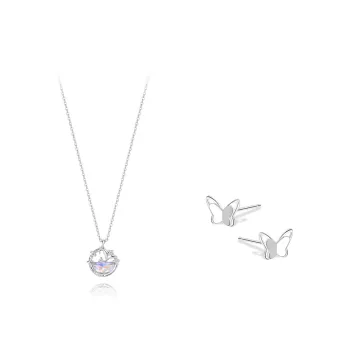 KUMET Sterling Silver Necklaces Women's Couple Birthday Gift For Anniversary