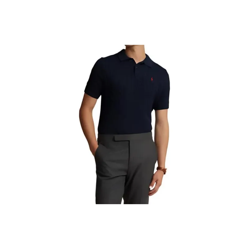 Polo Ralph Lauren Polo Pony Cable knit Polo Shirt-3