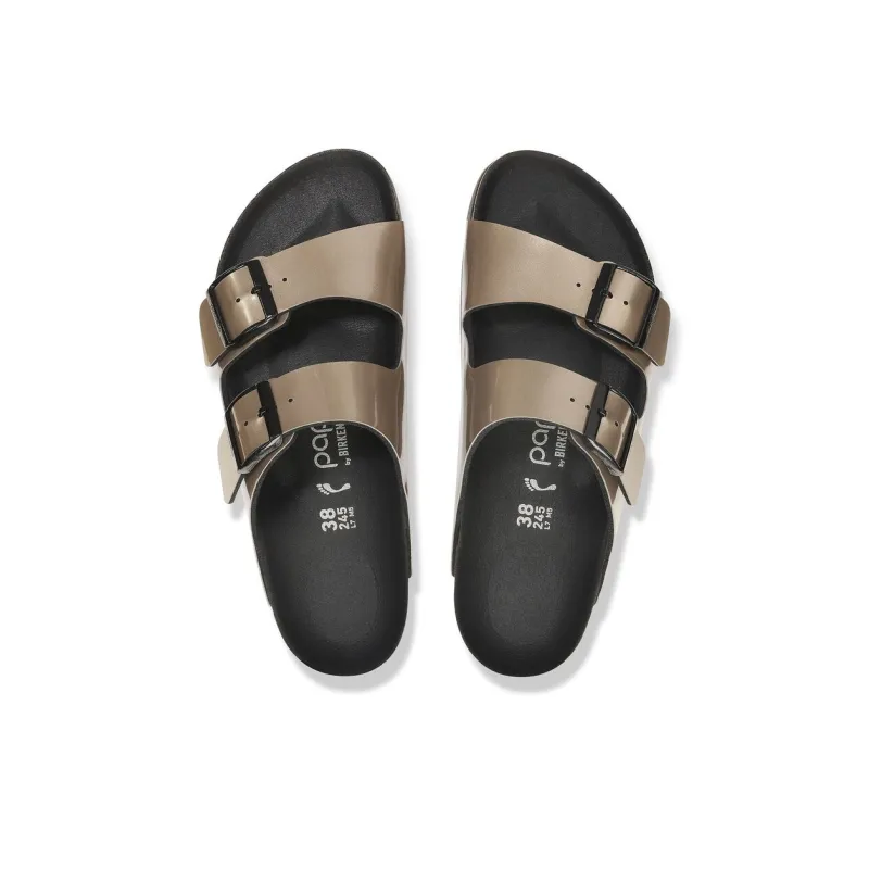 Birkenstock EVA Slip-Resistant Slide Slippers Women's Metal Gray Narrow Fit-3
