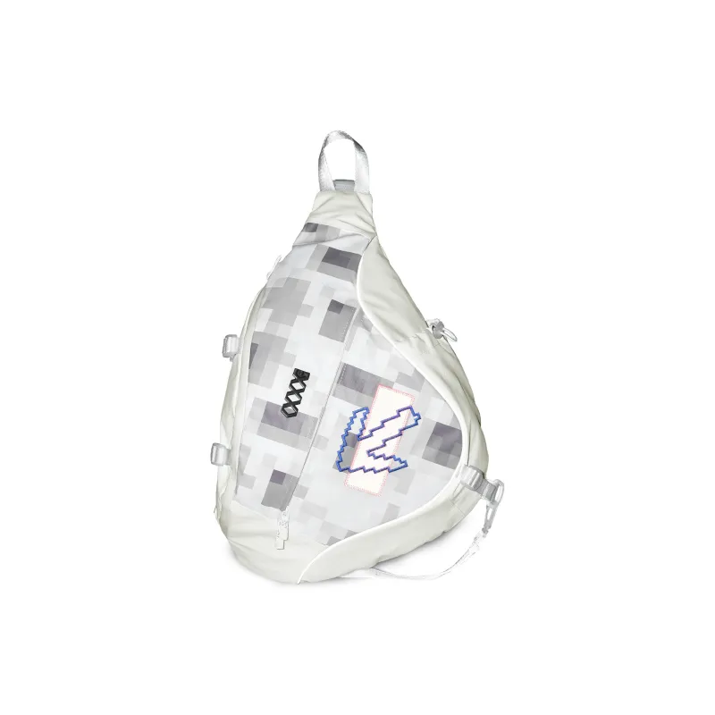 COEXISTENCE Polyester Quiver Bag, Sling Bag Unisex White-3