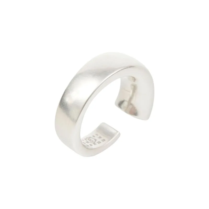 MM6 Maison Margiela Asymmetrical Open top Brass Ring-0