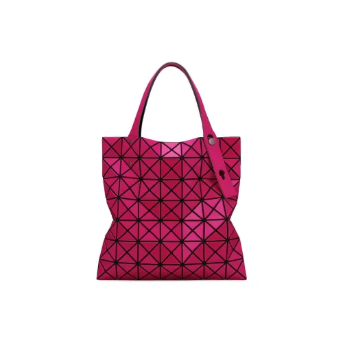 ISSEY MIYAKE Prism Polyvinyl Chloride Resin Tote Bag, Shopping Bag, One Shoulder Handbag Women's Burgundy