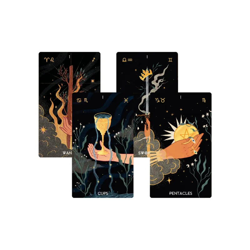 WohStudios Tarot The Twelve Houses Of The Zodiac Wade Series 78 Card Pack Board Game Star Diamond Card Collection-1