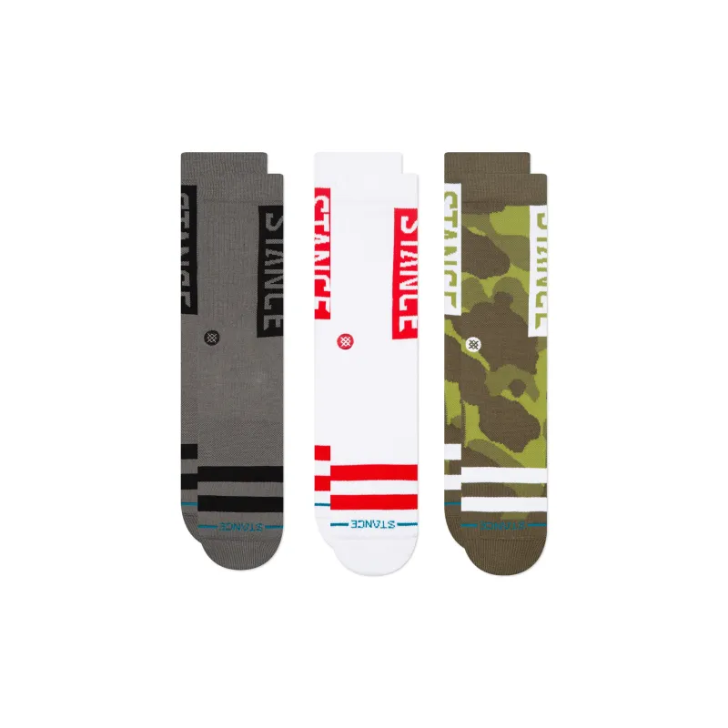Stance Mid Calf Socks Unisex 3 Pack-4