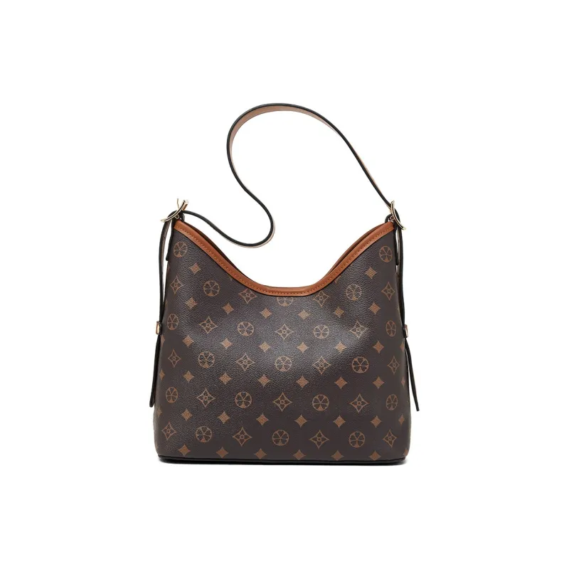 Old Man's Head Synthetic Leather Tote Bag, Shopping Bag, Crossbody Bag, Shoulder Bag Regular Women's Coffee-3