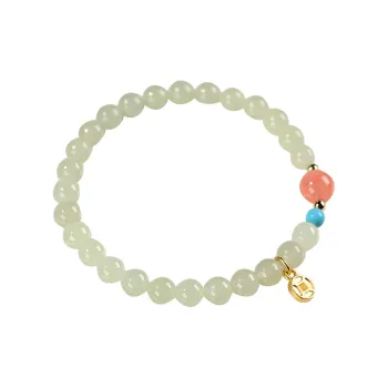 KUNYUYAO Hetian Jade Bracelets White Jade Women's