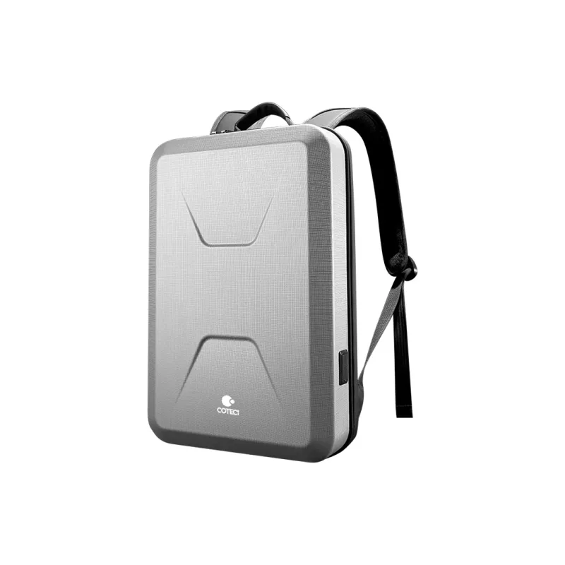 COTECi ABS+PC Backpack Large Size Unisex Black/Silver-5