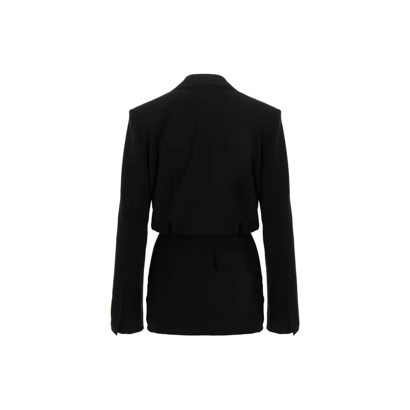 OFF WHITE Dry Wo Twist Blazer Dress Black-1
