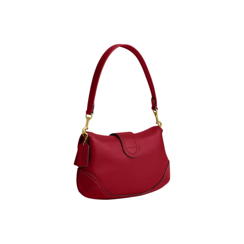 COACH Soho Recycled Leather Shoulder Bag Tubas Women's Brass & Rubies-1
